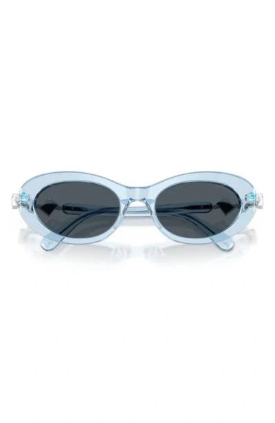 Swarovski 53mm Oval Sunglasses
