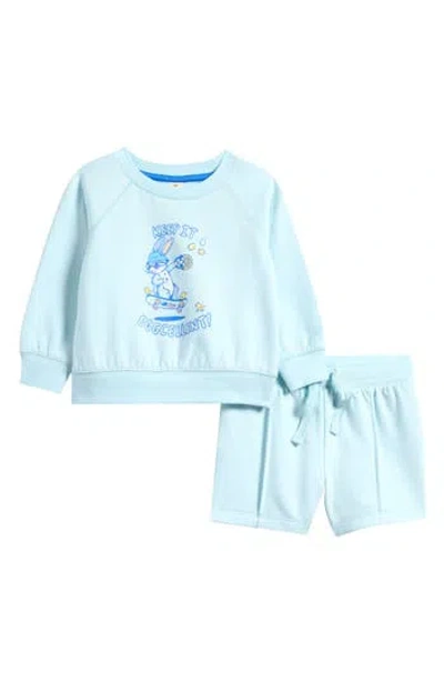 Tucker + Tate Graphic Sweatshirt & Pintuck Shorts
