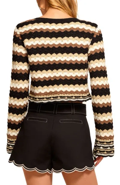 Ramy Brook Alanza Cotton Crochet Cardigan Sweater