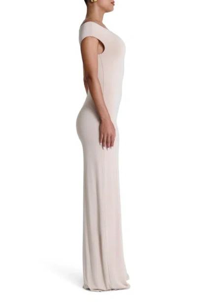 Naked Wardrobe Smooth Off The Shoulder Wide Leg Jumpsuit
