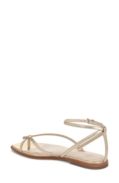 Vince Ali Metallic Crisscross Flat Sandals