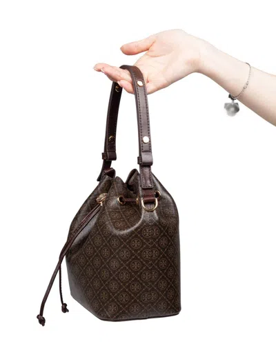Tory Burch Printed Cotton Bucket Bag