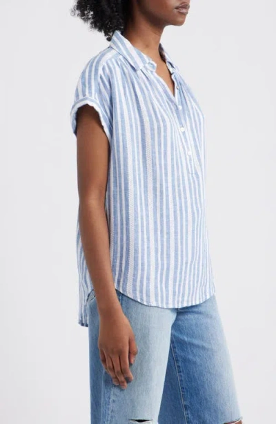 Rails Tuscany Stripe Cap Sleeve Popover Top