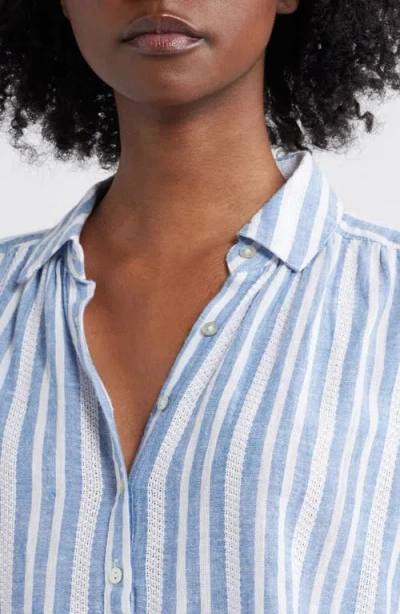 Rails Tuscany Stripe Cap Sleeve Popover Top