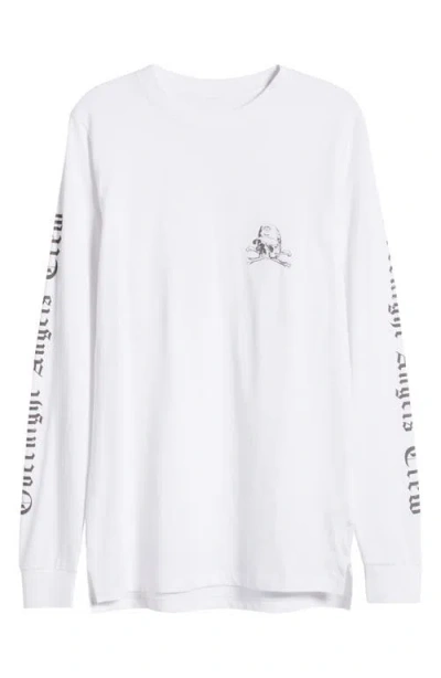 Overnight Angel Crew Skull Cap Oversize Organic Cotton Graphic T-shirt