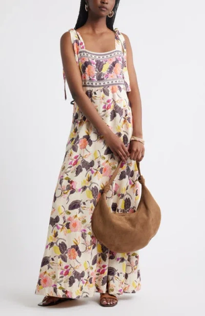 TREASURE & BOND TREASURE & BOND LINEN BLEND MAXI SUNDRESS 