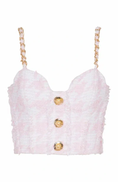 Balmain Strappy Tweed Top