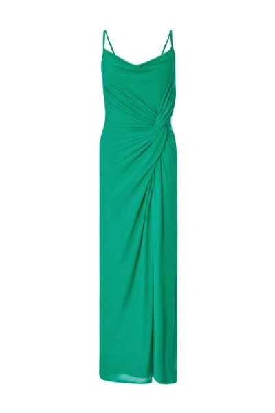 Quiz Mesh Cowl Neck Maxi Dress