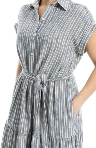 Max Studio Cap Sleeve Maxi Shirtdress