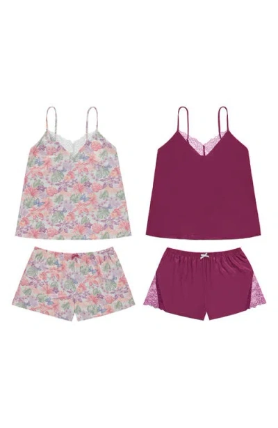 Flora By Flora Nikrooz Stacy 4-piece Pajama Set