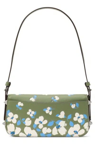 Kate Spade New York Liv Painterly Bouquet Embossed Leather Shoulder Bag