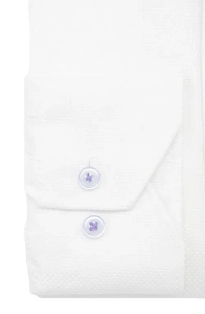 Lorenzo Uomo Trim Fit Textured Cotton Dress Shirt