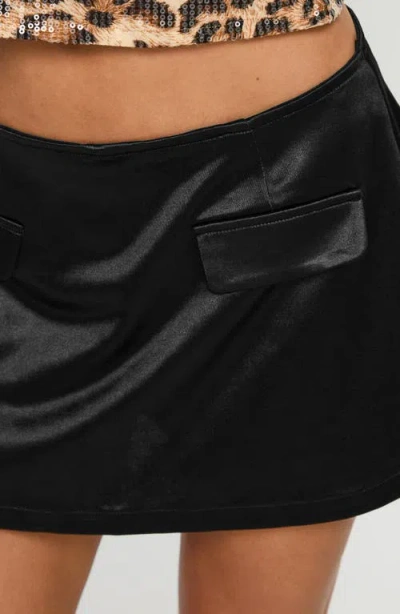 Princess Polly Ducati Low Rise Satin Skort