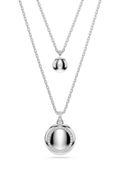 Swarovski Sublima Crystal Pendant Layered Necklace