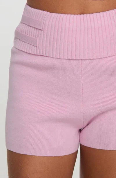 Princess Polly Jhett Foldover Waist Knit Shorts