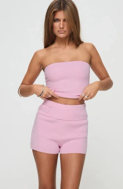 Princess Polly Jhett Foldover Waist Knit Shorts