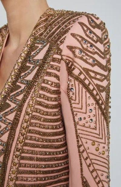 L Agence L'agence Deco Beaded Crop Jacket