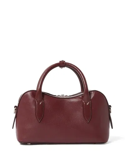 Stella Mccartney Ryder Bordeaux Handbag With Two Top Handles And Front Padlock Detail With Logo In Ecoleather Woman In Burgundy