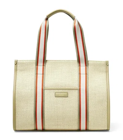 Aspinal Of London Raffia Henley Tote Bag