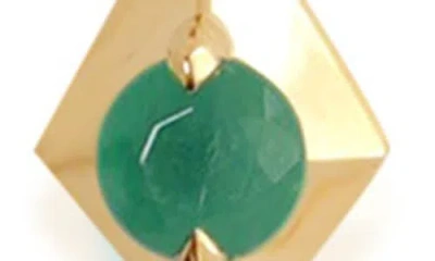 Valani Atelier Elegance Emerald Geometric Station Bracelet
