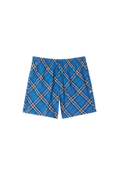 Burberry Check Drawcord Elastic Waist Swim Shorts