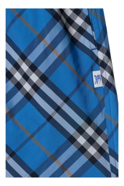 Burberry Check Drawcord Elastic Waist Swim Shorts