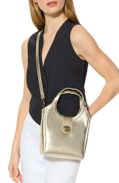 Kurt Geiger London Small Chelsea Metallic Leather Tote