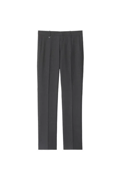 Burberry Wool Tailored Trousers In Brown