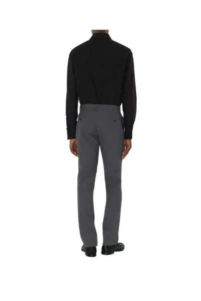 Burberry Wool Tailored Trousers In Brown