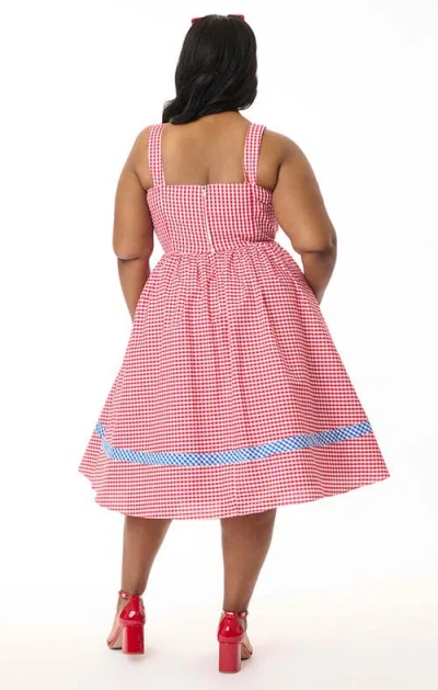 UNIQUE VINTAGE UNIQUE VINTAGE PLUS SIZE 1960S MOVIE DATE SWING DRESS 