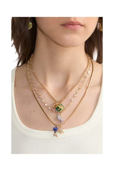 Burberry Charm Triple Layer Necklace