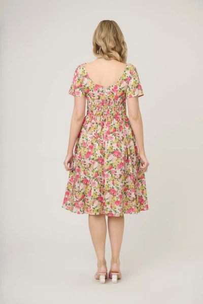 Unique Vintage Smocked Back Swing Dress