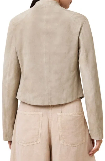 Allsaints Sadler Slim Fit Suede Jacket