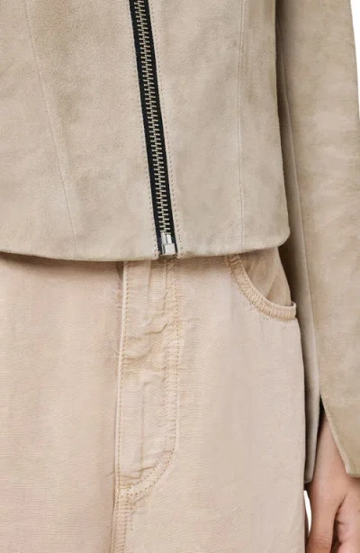 Allsaints Sadler Slim Fit Suede Jacket