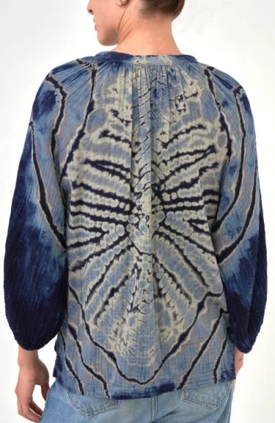 Ocean + Main Ocean+main Gauze Top In Multi