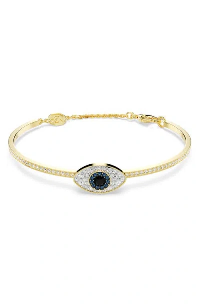Swarovski Symbolica Soft Bangle Gold Shiny Blue
