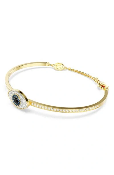 Swarovski Symbolica Soft Bangle Gold Shiny Blue
