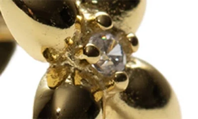 Argento Vivo Cubic Zirconia Floret Stud Earrings