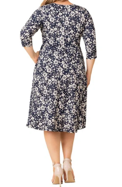 Kiyonna Royal Metallic Dress