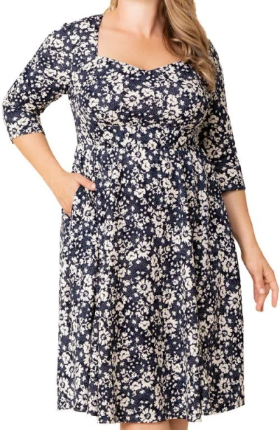 Kiyonna Royal Metallic Dress
