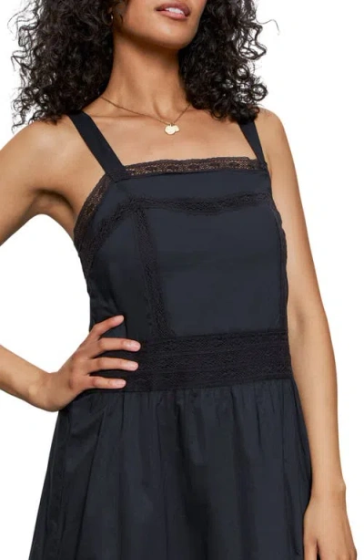 Sanctuary Lucky You Lace Detail Tiered Cotton Maxi Dress