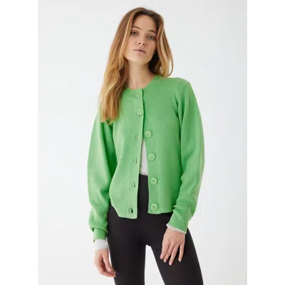 Majestic Filatures Compact Merino Mini Rib Long Sleeve Crewneck Cardigan