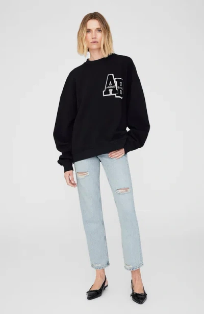ANINE BING ANINE BING MILES OVERSIZED SWEATSHIRT LETTERMAN 