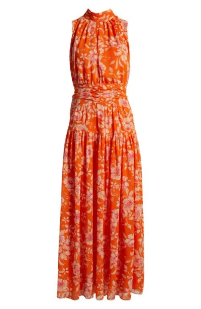 Halogenr Halogen(r) Floral Print Sleeveless Maxi Dress