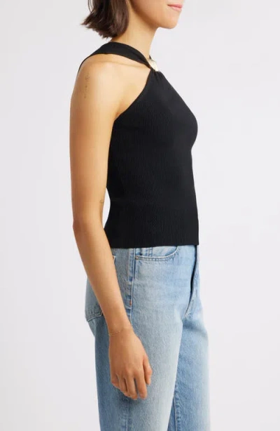 Rails Senna Metal Accent Rib Halter Top