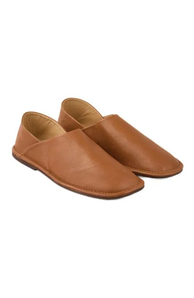 Sandro Grained Leather Slippers