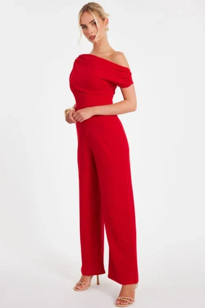 Quiz Scuba Crepe Cap Sleeve Jumpsuit