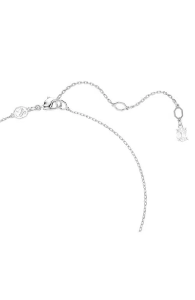 Swarovski Snowflake White Rhodium Plated Idyllia Pendant Necklaces