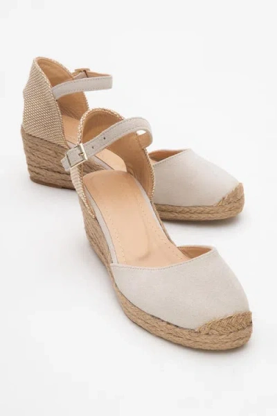 Forever & Always Shoes Aldea Leather Platform Espadrille
