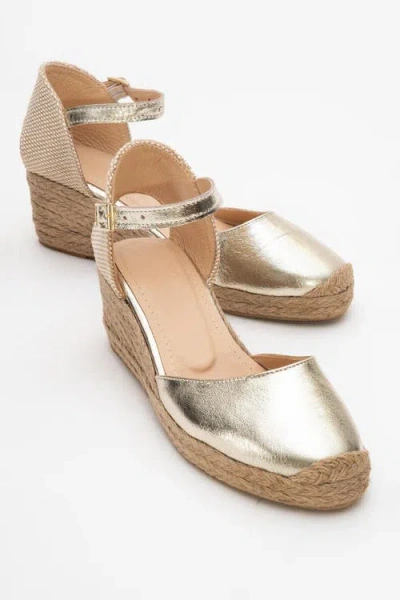 Forever & Always Shoes Aldea Leather Platform Espadrille